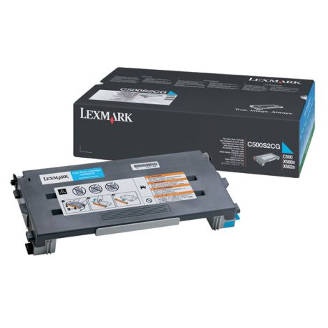 Toner Lexmark C500S2CG (C500n), azurová (cyan), originál