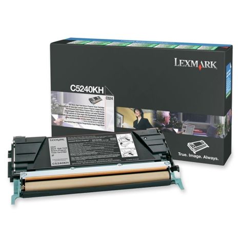 Toner Lexmark C5240KH (C524, C534), černá (black), originál