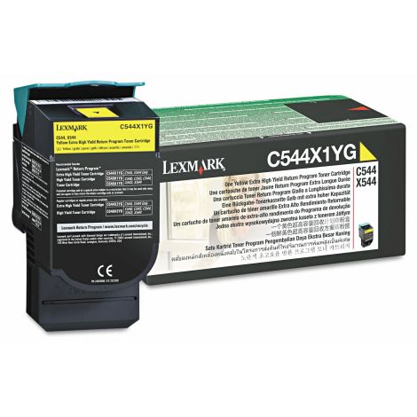 Toner Lexmark C544X1YG (C544, X544, X546), žlutá (yellow), originál