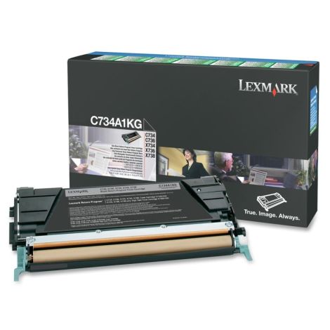 Toner Lexmark C734A1KG (C734, C736, X734, X736, X738), černá (black), originál