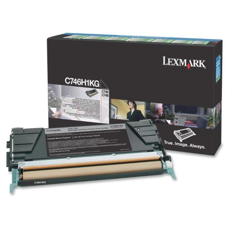 Toner Lexmark C746H1KG (C746, C748), černá (black), originál