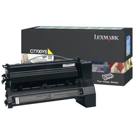 Toner Lexmark C7700YS (C770), žlutá (yellow), originál