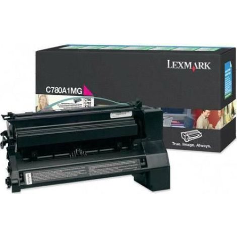 Toner Lexmark C780A1MG (C780, C782, X782), purpurová (magenta), originál