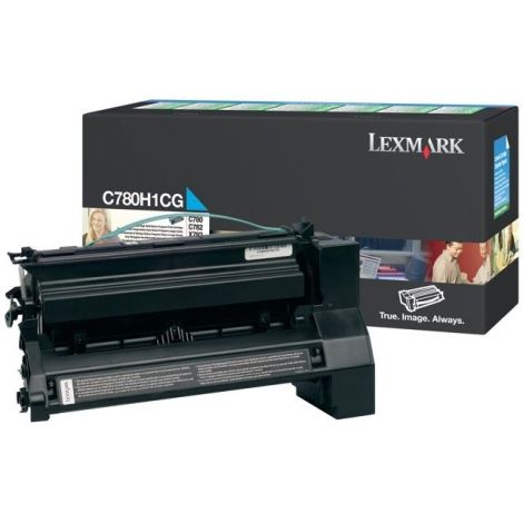 Toner Lexmark C780H1CG (C780, C782, X782), azurová (cyan), originál