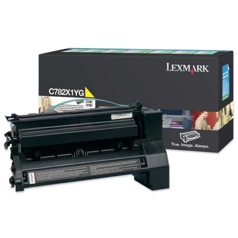 Toner Lexmark C782X1YG (C782, X782), žlutá (yellow), originál