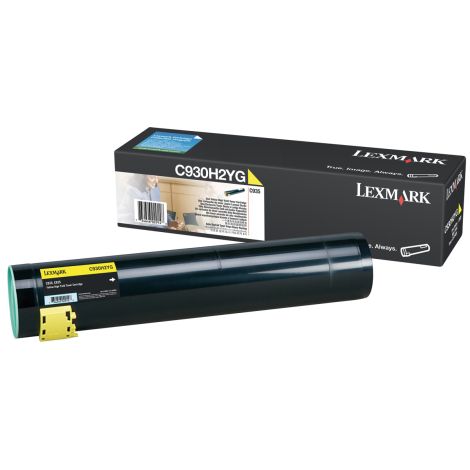 Toner Lexmark C930H2YG (C935), žlutá (yellow), originál