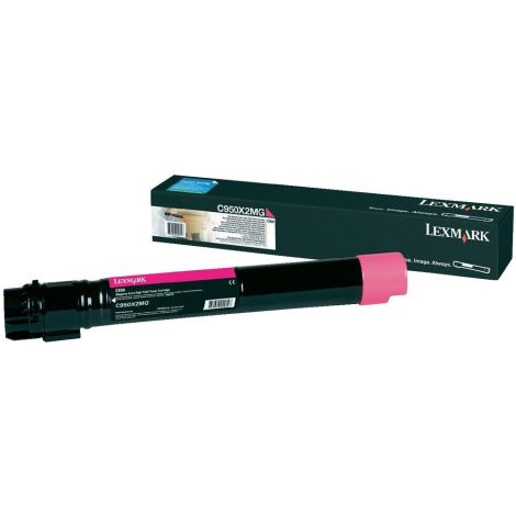 Toner Lexmark C950X2MG (C950), purpurová (magenta), originál