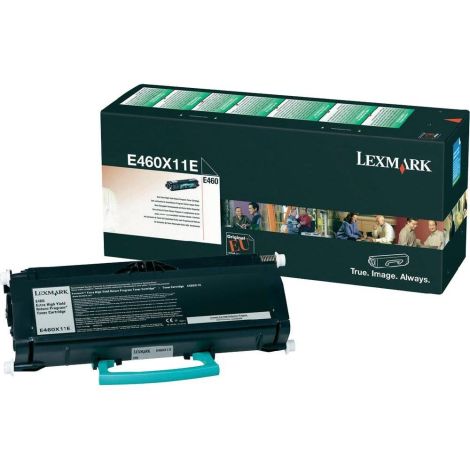 Toner Lexmark E460X11E (E460), černá (black), originál