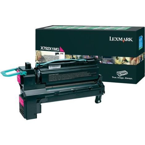 Toner Lexmark X792X1MG (X792), purpurová (magenta), originál