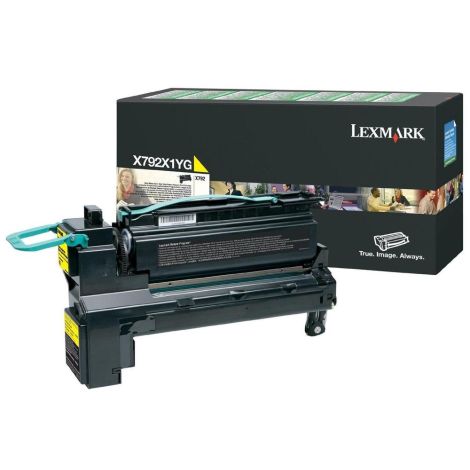 Toner Lexmark X792X1YG (X792), žlutá (yellow), originál