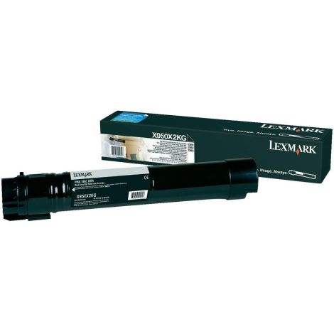 Toner Lexmark X950X2KG (X950), černá (black), originál