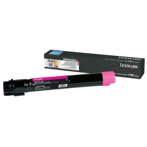 Toner Lexmark X950X2MG (X950), purpurová (magenta), originál