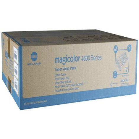 Toner Konica Minolta A0DKJ51 (MagiColor 4650), CMY, trojbalení, multipack, originál