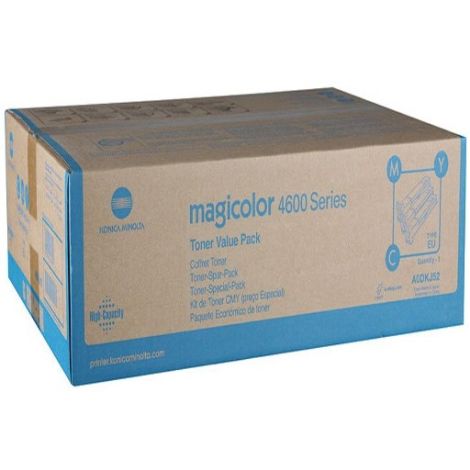 Toner Konica Minolta A0DKJ52 (MagiColor 4650), CMY, trojbalení, multipack, originál