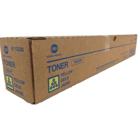 Toner Konica Minolta TN319Y, A11G250, žlutá (yellow), originál