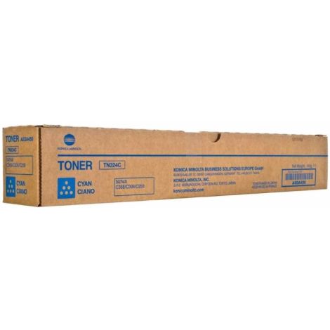 Toner Konica Minolta TN324C, A8DA450, azurová (cyan), originál