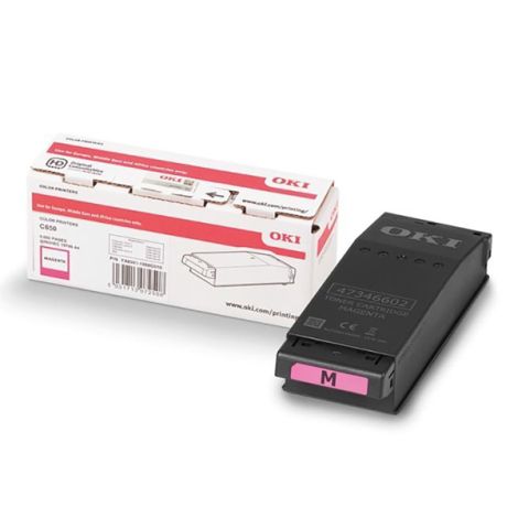 Toner OKI 09006128, C650, purpurová (magenta), originál