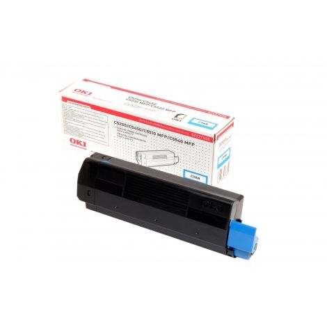 Toner OKI 42127456 (C5250, C5450, C5500, C5510, C5540), azurová (cyan), originál