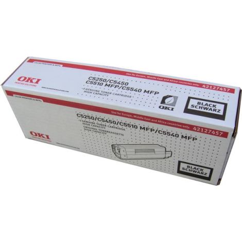 Toner OKI 42127457 (C5250, C5450, C5500, C5510, C5540), černá (black), originál