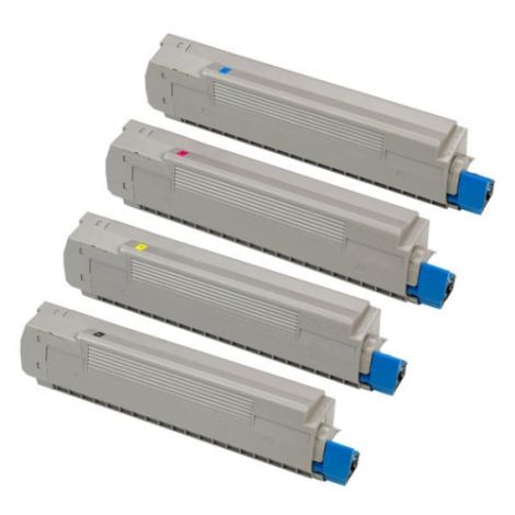 Toner OKI 43698501 (C8600, C8800), CMYK, čtyřbalení, multipack, alternativní