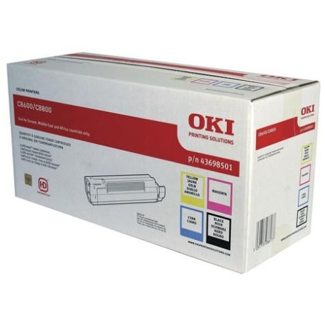 Toner OKI 43698501 (C8600, C8800), CMYK, čtyřbalení, multipack, originál