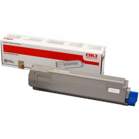 Toner OKI 44643001 (C801, C821), žlutá (yellow), originál