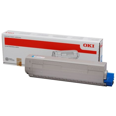 Toner OKI 44844507 (C831, C841), azurová (cyan), originál