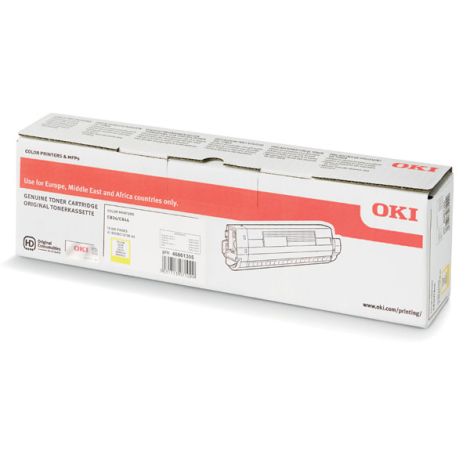 Toner OKI 46861305, C834, C844, žlutá (yellow), originál