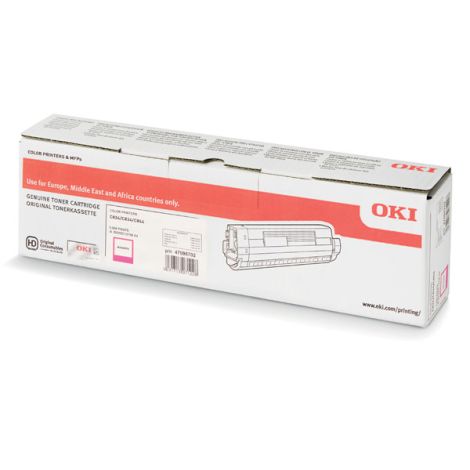 Toner OKI 47095702, C824, C834, C844, purpurová (magenta), originál