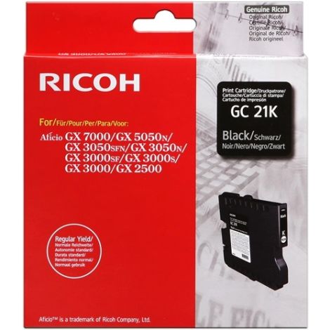 Cartridge Ricoh GC21K, 405532, černá (black), originál